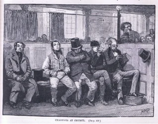 Cartistas en la iglesia AD 1839